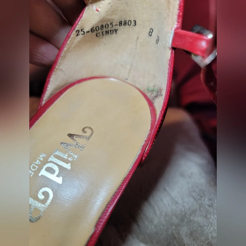 NEVER WORN Y2K VINTAGE WILD PAIR CINDY 18 60805 8800 ANKLE STRAP PUMPS CHROME - Picture 8 of 15